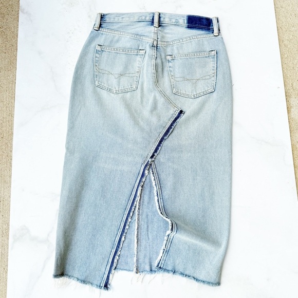 Polo RALPH LAUREN Size 26 Stone Wash Denim Phinley Pencil SKIRT - Picture 9 of 9
